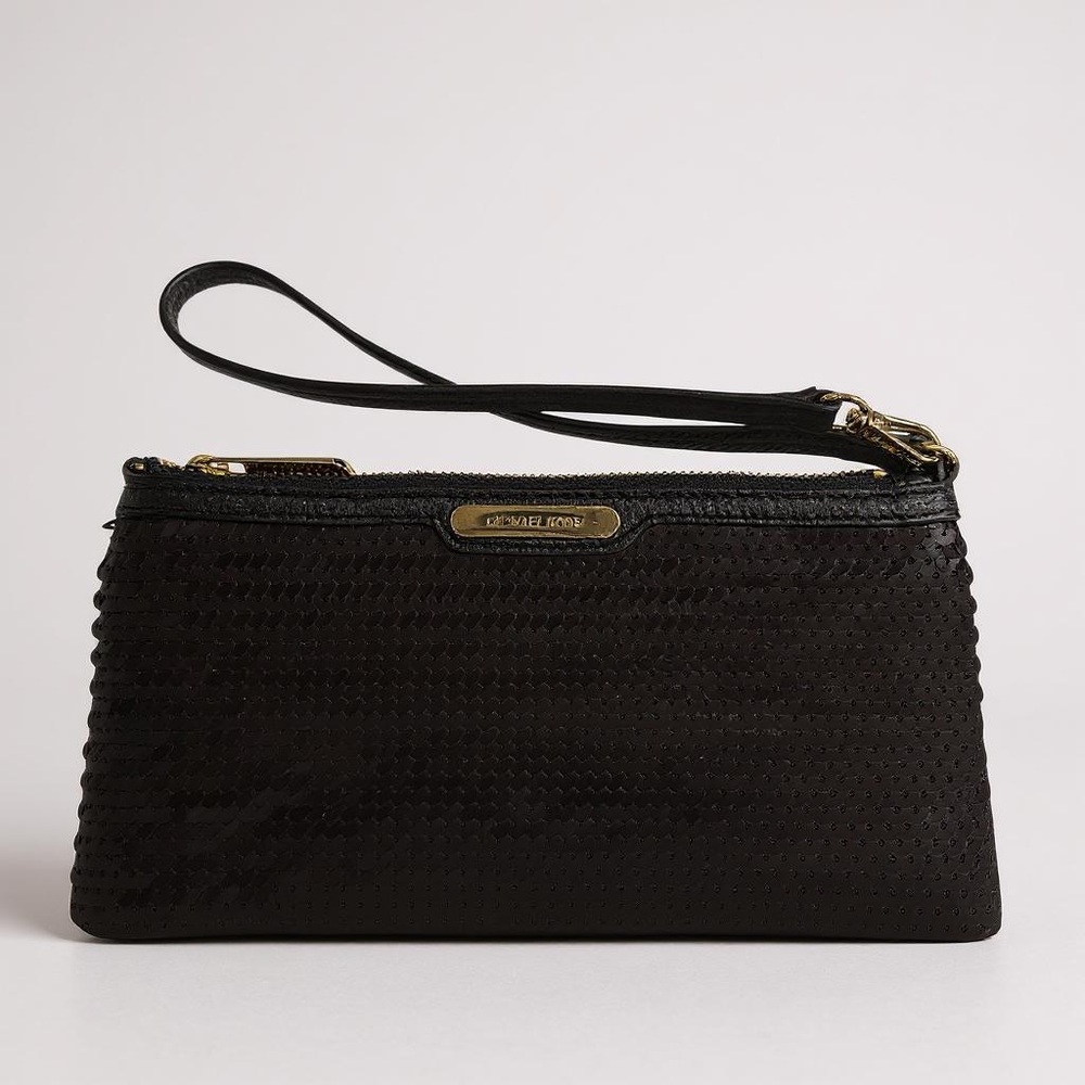 Michael Kors Textured Black Wristlet